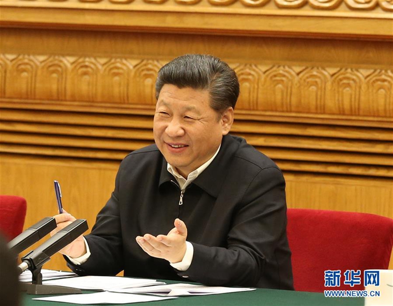 2016年4月19日，中共中央總書記、國家主席、中央軍委主席、中央網(wǎng)絡(luò)安全和信息化領(lǐng)導(dǎo)小組組長習(xí)近平在北京主持召開網(wǎng)絡(luò)安全和信息化工作座談會(huì)并發(fā)表重要講話。(新華社記者 馬占成 攝)