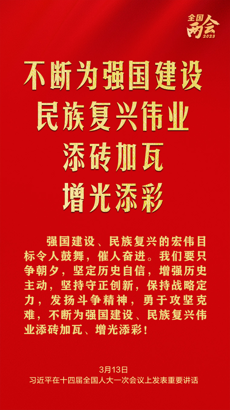 習(xí)近平總書記兩會金句