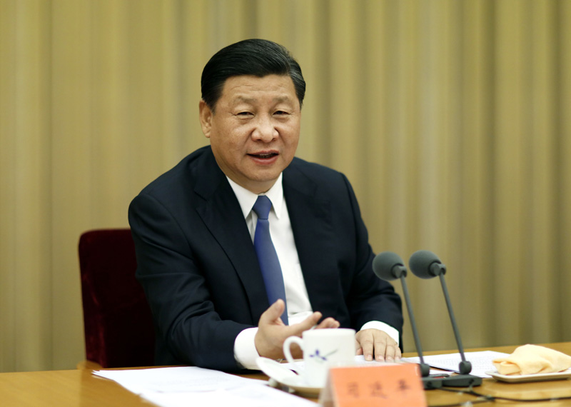 11月27日至28日，中央扶貧開發(fā)工作會(huì)議在北京召開。中共中央總書記、國家主席、中央軍委主席習(xí)近平發(fā)表重要講話。新華社記者鞠鵬攝